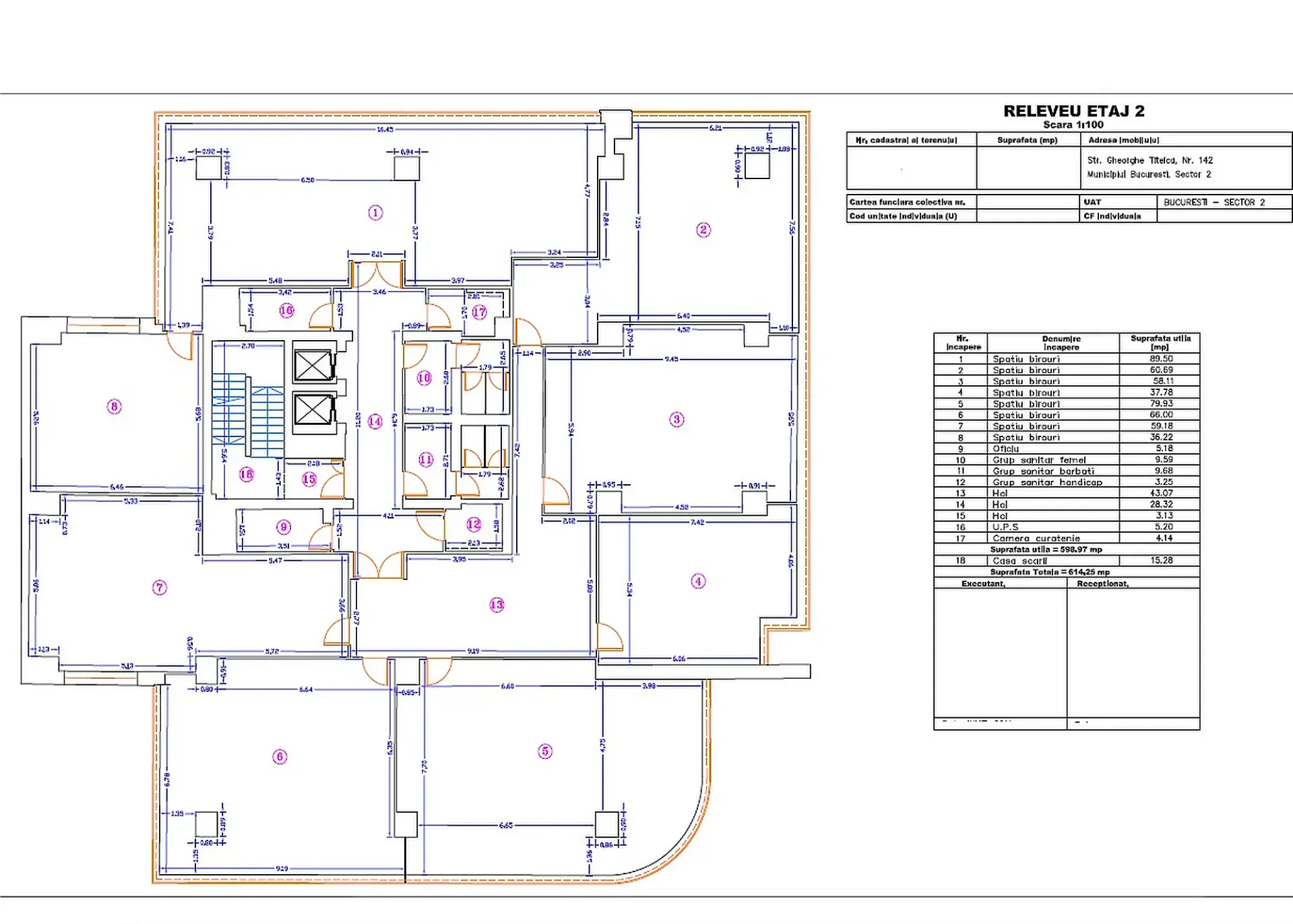 Titeica 142 - plan etaj curent.webp