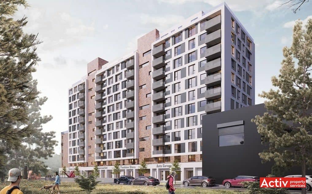 Avella inchiriere spatii de birouri Cluj-Napoca zona de est imagine laterala cladire
